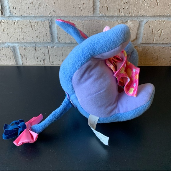 Disney Fisher Price Baby Eeyore Plush Toy Rattle Satin Blanket Ears 2004 - Picture 7 of 13